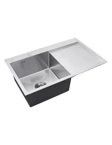 Мойка для кухни прямоугольная Kroner KRP Gebürstet - 7849LHM из нержавеющей стали 3.0/1.0 мм