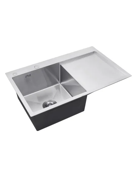 Мойка для кухни прямоугольная Kroner KRP Gebürstet - 7849LHM из нержавеющей стали 3.0/1.0 мм