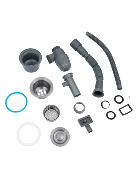 Мийка для кухні прямокутна Kroner KRP Gebürstet - 7849LHM із нержавіючої сталі 3.0/1.0 мм