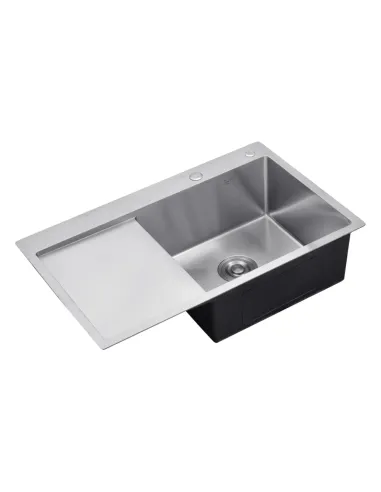 Мойка для кухни прямоугольная Kroner KRP Gebürstet - 7849RHM из нержавеющей стали 3.0/1.0 мм