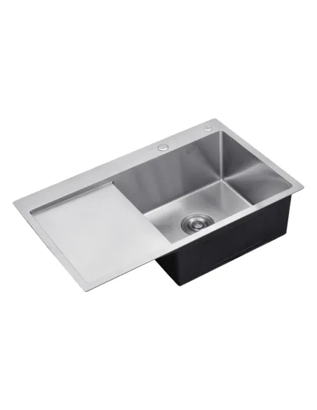 Мойка для кухни прямоугольная Kroner KRP Gebürstet - 7849RHM из нержавеющей стали 3.0/1.0 мм