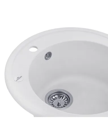 Мойка для кухни круглая Kroner KRP Komposit GRA - 510, каменная, серая