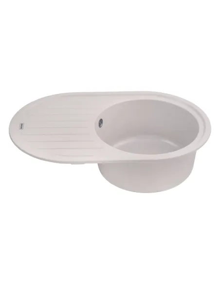 Мойка для кухни овальная Kroner KRP Komposit COL - 7750, каменная, песочная