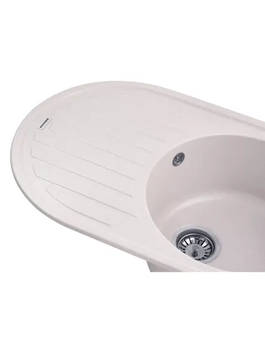 Мойка для кухни овальная Kroner KRP Komposit COL - 7750, каменная, песочная