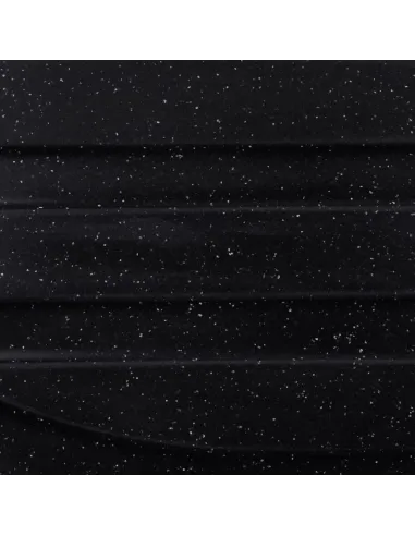 Мийка для кухні овальна Kroner KRP Komposit SCH-7750, кам`яна, чорна