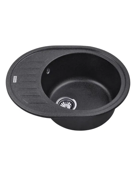 Мойка для кухни овальная Kroner KRP Komposit GRB - 6250, каменная, графит Мойка для кухни овальная Kroner KRP Komposit GRB - 6250, каменная, графит