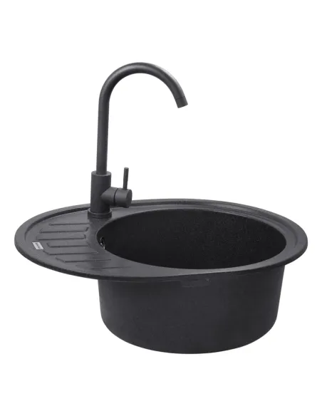 Мойка для кухни овальная Kroner KRP Komposit GRB - 6250, каменная, графит Мойка для кухни овальная Kroner KRP Komposit GRB - 6250, каменная, графит
