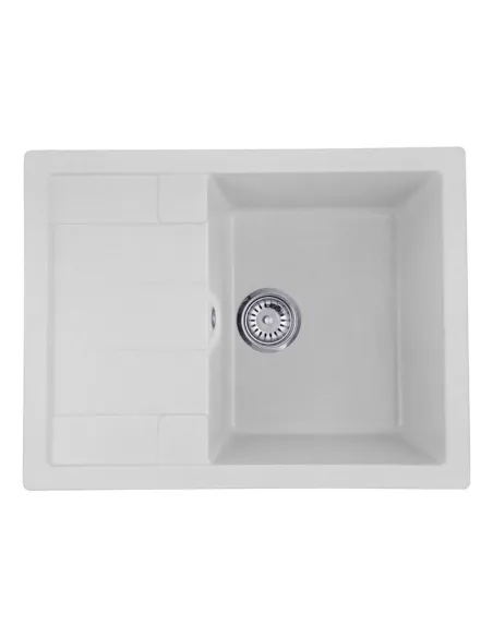 Мойка для кухни прямоугольная Kroner KRP Komposit GRA - 6550, каменная, серая