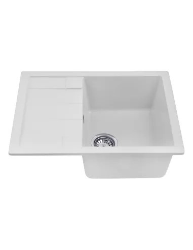 Мойка для кухни прямоугольная Kroner KRP Komposit GRA - 6550, каменная, серая