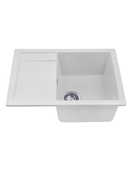 Мойка для кухни прямоугольная Kroner KRP Komposit GRA - 6550, каменная, серая