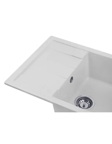 Мойка для кухни прямоугольная Kroner KRP Komposit GRA - 6550, каменная, серая