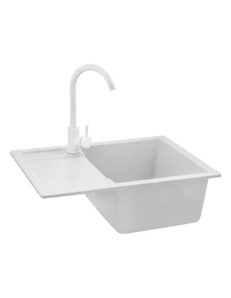 Мойка для кухни прямоугольная Kroner KRP Komposit GRA - 6550, каменная, серая