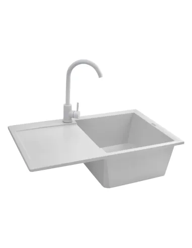 Мойка для кухни прямоугольная Kroner KRP Komposit GRA - 7850, каменная, серая