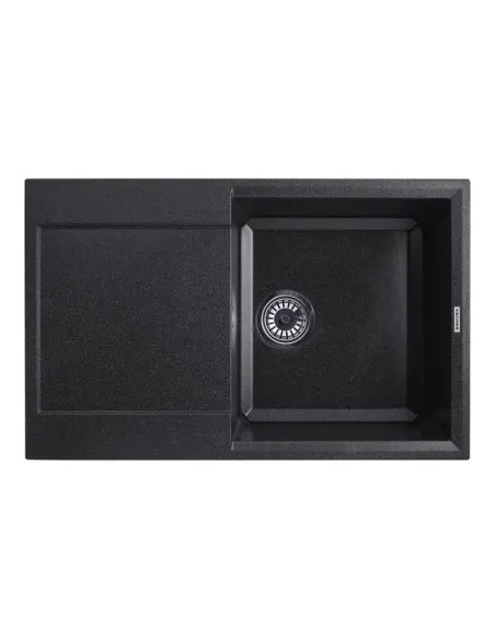 Мойка для кухни прямоугольная Kroner KRP Komposit GRB - 7850, каменная, черная