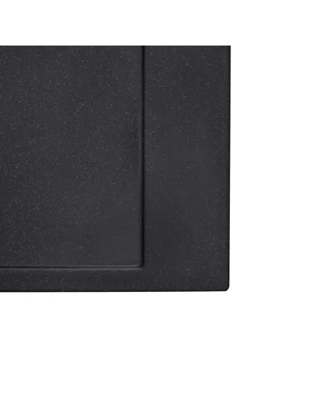 Мийка для кухні прямокутна Kroner KRP Komposit GRB-7850, кам`яна, чорна