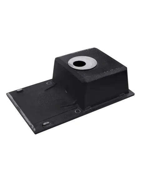 Мойка для кухни прямоугольная Kroner KRP Komposit GRB - 7850, каменная, черная