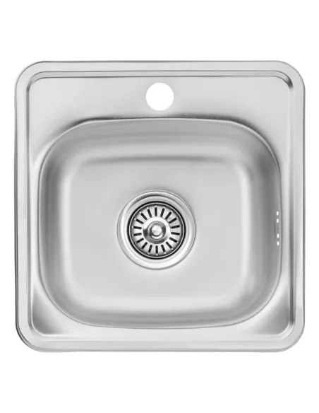 Мойка для кухни квадратная Kroner KRP Satin - 3838 из нержавеющей стали