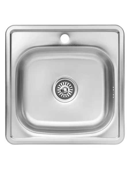 Мойка для кухни квадратная Kroner KRP Satin - 4848 из нержавеющей стали Мойка для кухни квадратная Kroner KRP Satin - 4848 из нержавеющей стали