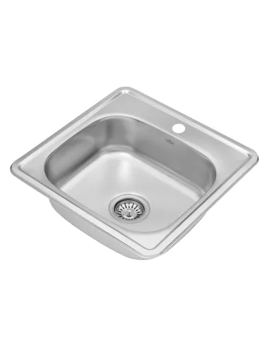 Мойка для кухни квадратная Kroner KRP Satin - 4848 из нержавеющей стали