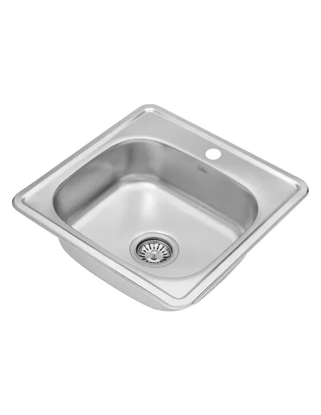 Мойка для кухни квадратная Kroner KRP Satin - 4848 из нержавеющей стали Мойка для кухни квадратная Kroner KRP Satin - 4848 из нержавеющей стали