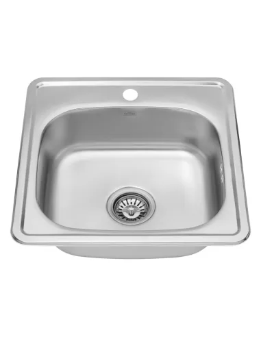 Мийка для кухні квадратна Kroner KRP Satin - 4848 з нержавіючої сталі