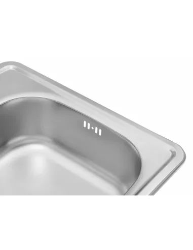 Мийка для кухні квадратна Kroner KRP Satin - 4848 з нержавіючої сталі