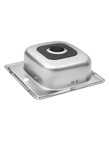 Мийка для кухні квадратна Kroner KRP Satin - 4848 з нержавіючої сталі