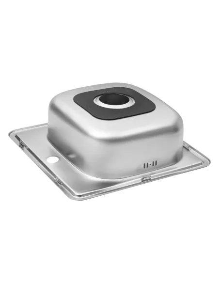 Мойка для кухни квадратная Kroner KRP Satin - 4848 из нержавеющей стали Мойка для кухни квадратная Kroner KRP Satin - 4848 из нержавеющей стали