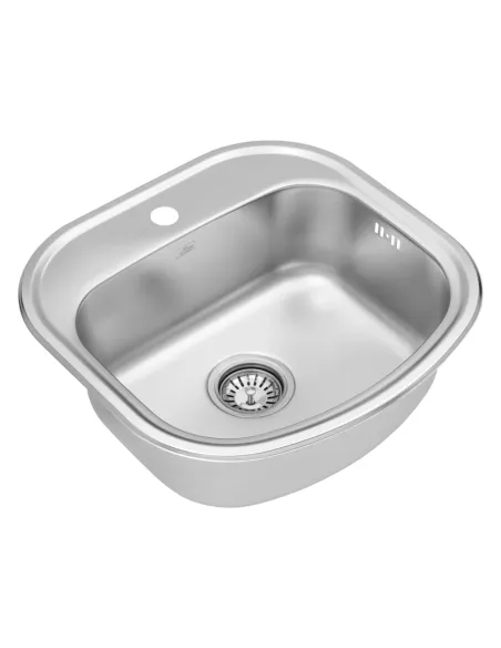 Мийка для кухні прямокутна Kroner KRP Satin - 4749 з нержавіючої сталі