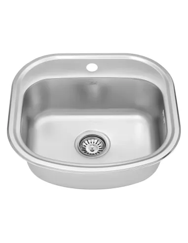 Мийка для кухні прямокутна Kroner KRP Satin - 4749 з нержавіючої сталі