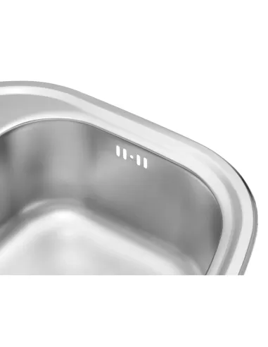 Мийка для кухні прямокутна Kroner KRP Satin - 4749 з нержавіючої сталі