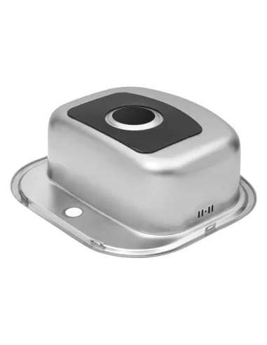 Мийка для кухні прямокутна Kroner KRP Satin - 4749 з нержавіючої сталі