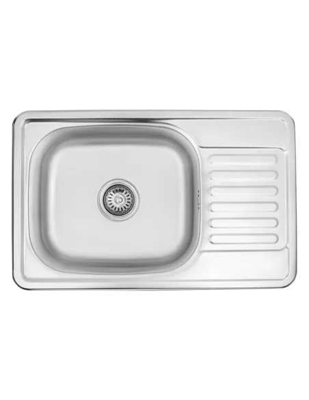 Мойка для кухни прямоугольная Kroner KRP Satin - 6642 из нержавеющей стали