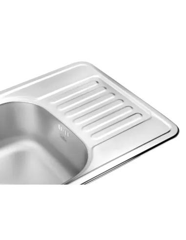 Мойка для кухни прямоугольная Kroner KRP Satin - 6642 из нержавеющей стали