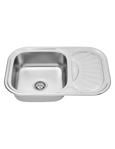 Мийка для кухні прямокутна Kroner KRP Satin - 7549 з нержавіючої сталі