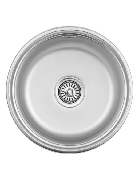 Мийка для кухні кругла Kroner KRP Satin - 430 з нержавіючої сталі