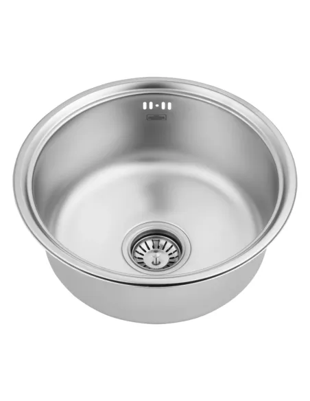 Мойка для кухни круглая Kroner KRP Satin - 430 из нержавеющей стали