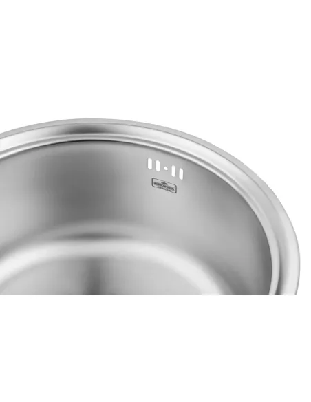 Мойка для кухни круглая Kroner KRP Satin - 430 из нержавеющей стали