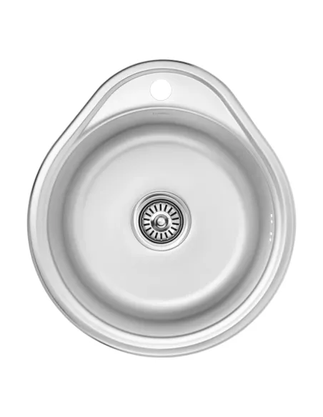 Мийка для кухні овальна Kroner KRP Satin - 4843 з нержавіючої сталі