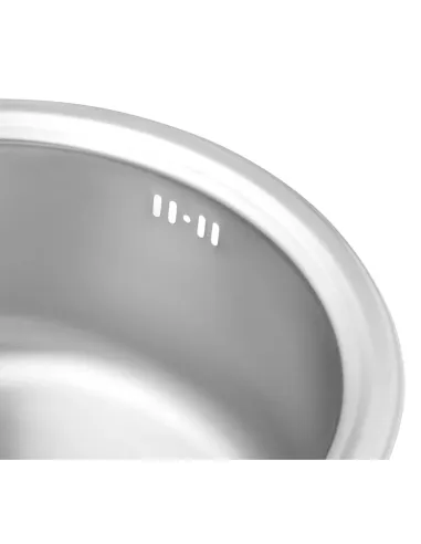 Мийка для кухні овальна Kroner KRP Satin - 4843 з нержавіючої сталі