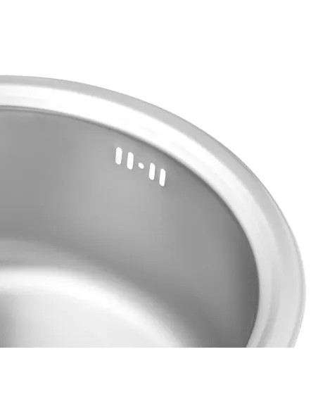 Мойка для кухни овальная Kroner KRP Satin - 4843 из нержавеющей стали