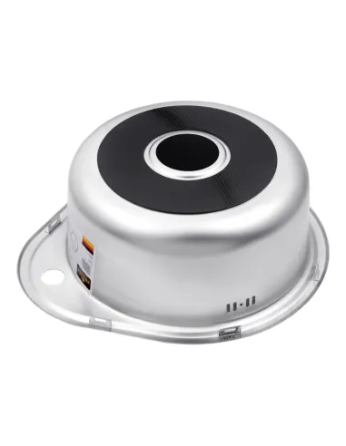 Мойка для кухни овальная Kroner KRP Satin - 4843 из нержавеющей стали