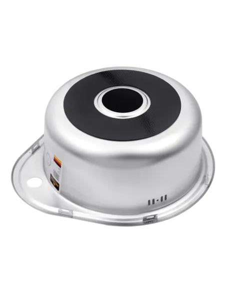 Мойка для кухни овальная Kroner KRP Satin - 4843 из нержавеющей стали