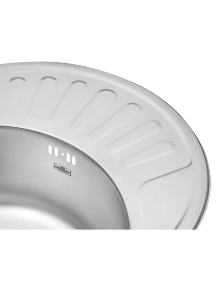 Мойка для кухни овальная Kroner KRP Satin - 5745 из нержавеющей стали, 0.6 мм