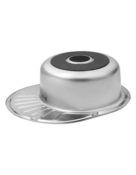 Мийка для кухні овальна Kroner KRP Satin - 5745 з нержавіючої сталі, 0.8 мм