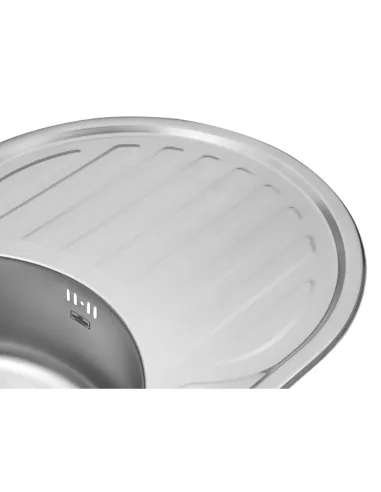 Мийка для кухні овальна Kroner KRP Satin - 7750 з нержавіючої сталі, 0.6 мм