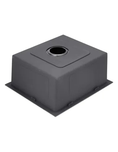 Мийка для кухні квадратна Kroner KRP Schwarze - 4545HM PVD з нержавіючої сталі 3.0/1.0 мм