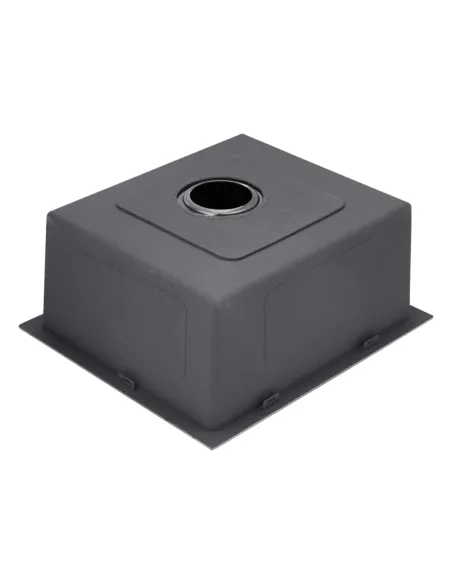Мойка для кухни квадратная Kroner KRP Schwarze - 5050HM PVD из нержавеющей стали 3.0/1.0 мм