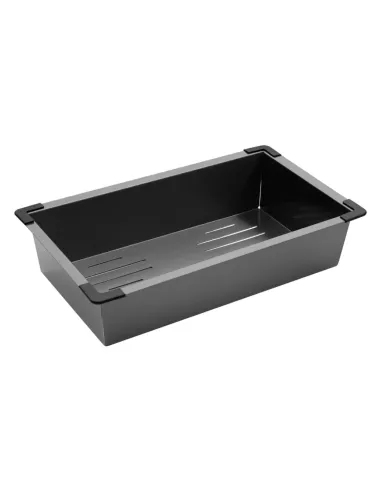 Мойка для кухни прямоугольная Kroner KRP Schwarze - 6350HM PVD из нержавеющей стали 3.0/1.0 мм