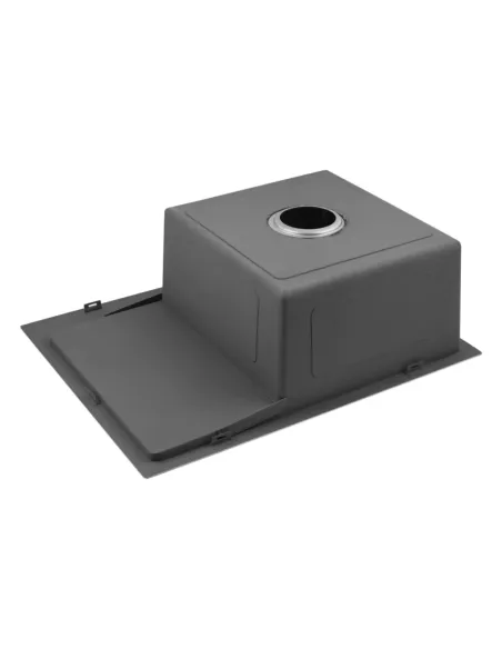 Мойка для кухни прямоугольная Kroner KRP Schwarze - 6350LHM PVD из нержавеющей стали 3.0/1.0 мм